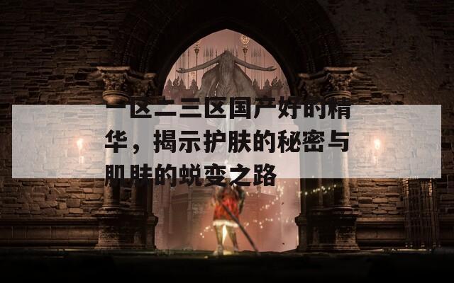 一區(qū)二三區(qū)國產(chǎn)好的精華，揭示護膚的秘密與肌膚的蛻變之路