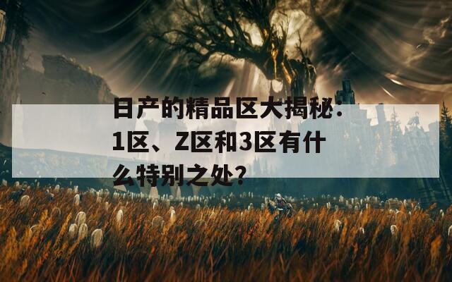 日產(chǎn)的精品區(qū)大揭秘：1區(qū)、Z區(qū)和3區(qū)有什么特別之處？