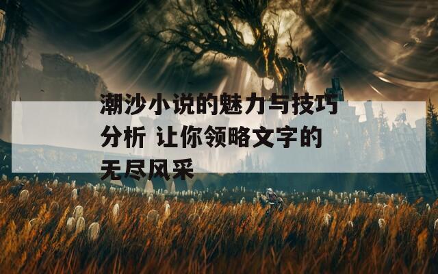 潮沙小說的魅力與技巧分析 讓你領(lǐng)略文字的無盡風(fēng)采