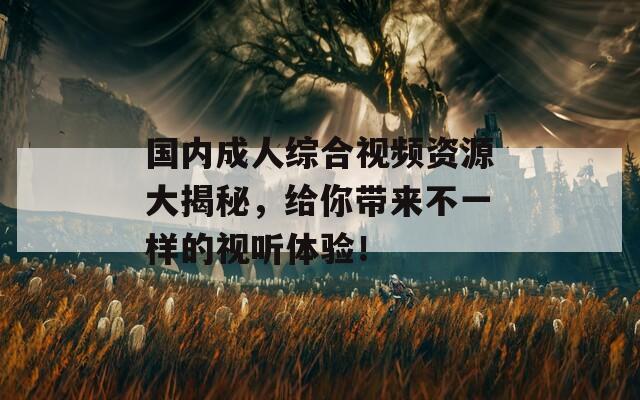 國內(nèi)成人綜合視頻資源大揭秘，給你帶來不一樣的視聽體驗！