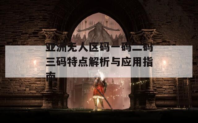 亞洲無人區(qū)碼一碼二碼三碼特點解析與應(yīng)用指南