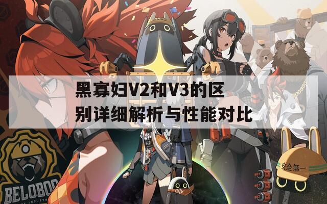 黑寡婦V2和V3的區(qū)別詳細(xì)解析與性能對(duì)比