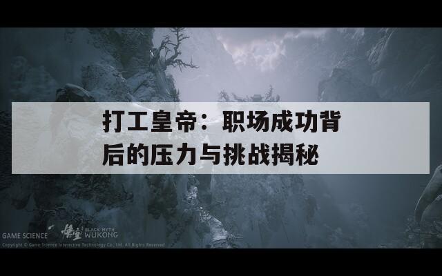打工皇帝：職場成功背后的壓力與挑戰(zhàn)揭秘