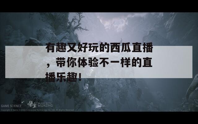 有趣又好玩的西瓜直播，帶你體驗(yàn)不一樣的直播樂趣！
