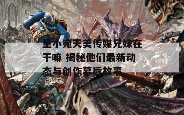 董小宛天美傳媒兄妹在干嘛 揭秘他們最新動態(tài)與創(chuàng)作幕后故事