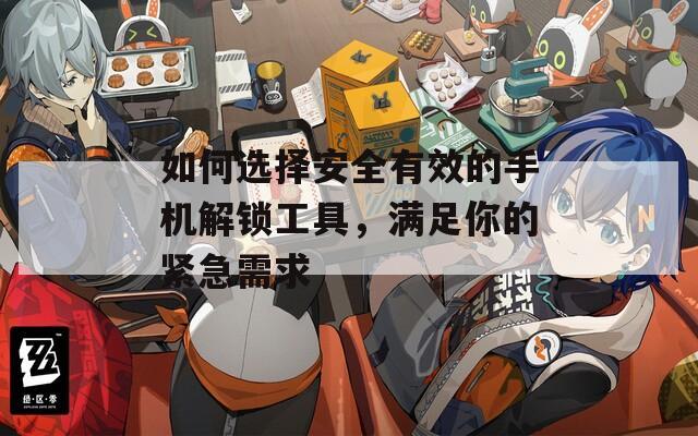 如何選擇安全有效的手機解鎖工具，滿足你的緊急需求
