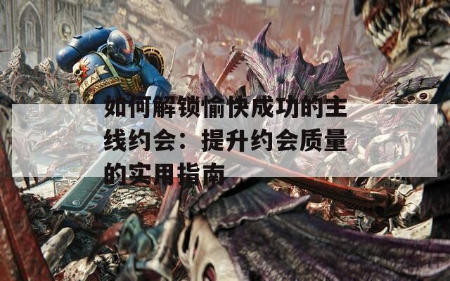 如何解鎖愉快成功的主線約會：提升約會質(zhì)量的實用指南