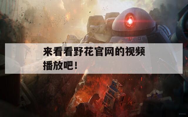 來看看野花官網(wǎng)的視頻播放吧！