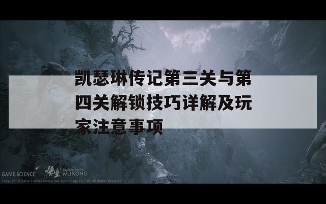 凱瑟琳傳記第三關(guān)與第四關(guān)解鎖技巧詳解及玩家注意事項(xiàng)