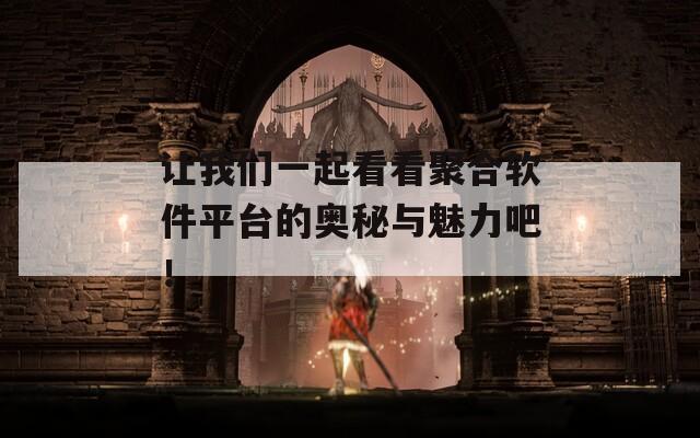 讓我們一起看看聚合軟件平臺(tái)的奧秘與魅力吧！