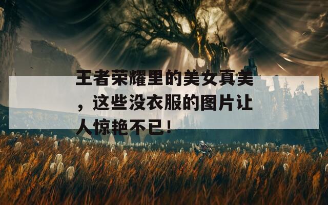 王者榮耀里的美女真美，這些沒(méi)衣服的圖片讓人驚艷不已！