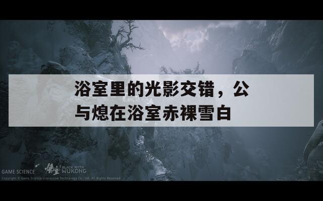 浴室里的光影交錯(cuò)，公與熄在浴室赤裸雪白