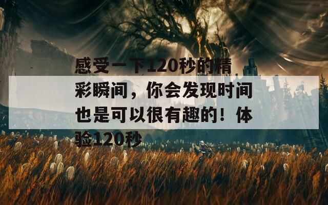 感受一下120秒的精彩瞬間，你會(huì)發(fā)現(xiàn)時(shí)間也是可以很有趣的！體驗(yàn)120秒