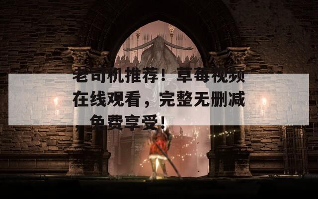 老司機推薦！草莓視頻在線觀看，完整無刪減，免費享受！