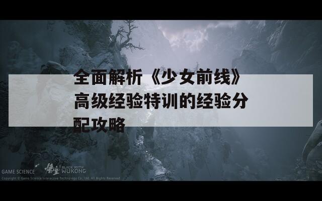 全面解析《少女前線》高級(jí)經(jīng)驗(yàn)特訓(xùn)的經(jīng)驗(yàn)分配攻略