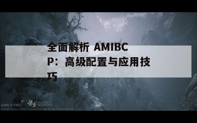 全面解析 AMIBCP：高級配置與應(yīng)用技巧