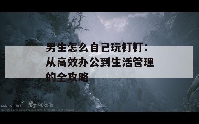 男生怎么自己玩釘釘：從高效辦公到生活管理的全攻略