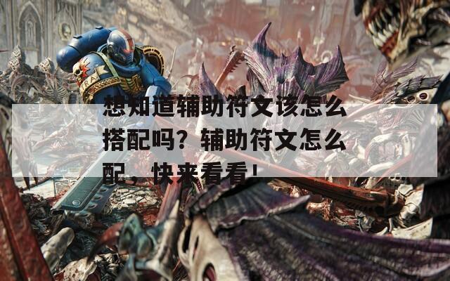 想知道輔助符文該怎么搭配嗎？輔助符文怎么配，快來看看！