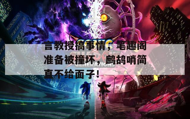言教授搞事情，筆趣閣準備被撞壞，鷓鴣哨簡直不給面子！