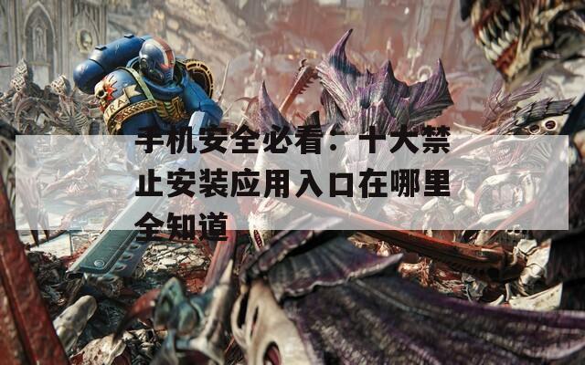 手機安全必看：十大禁止安裝應(yīng)用入口在哪里全知道