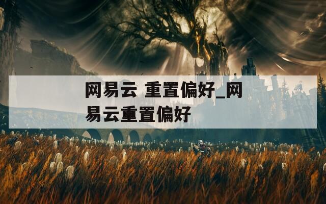 網(wǎng)易云 重置偏好_網(wǎng)易云重置偏好