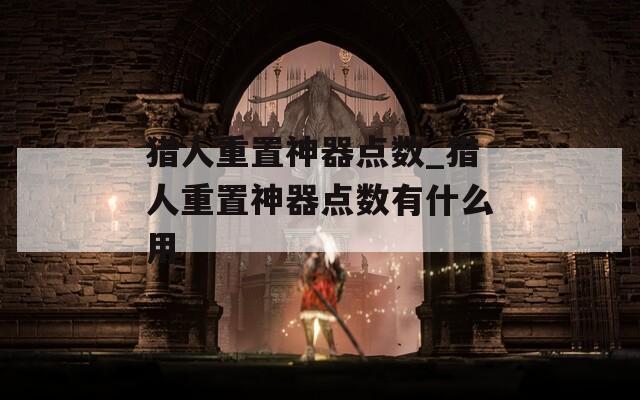 獵人重置神器點數(shù)_獵人重置神器點數(shù)有什么用