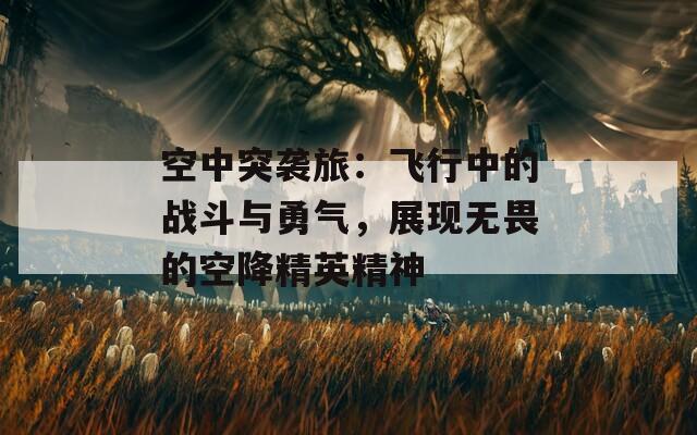 空中突襲旅：飛行中的戰(zhàn)斗與勇氣，展現(xiàn)無(wú)畏的空降精英精神