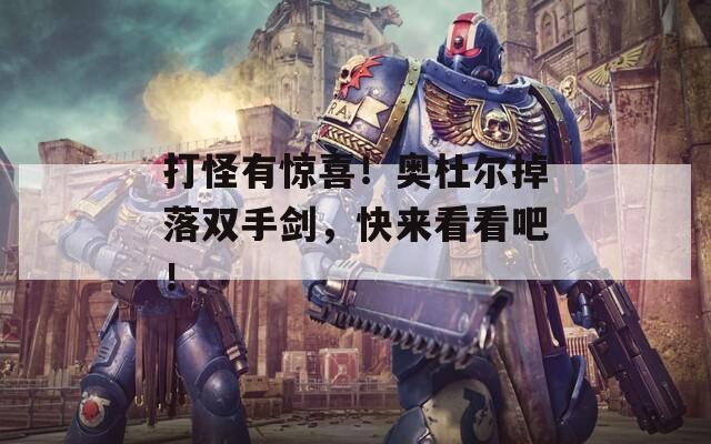 打怪有驚喜！奧杜爾掉落雙手劍，快來看看吧！