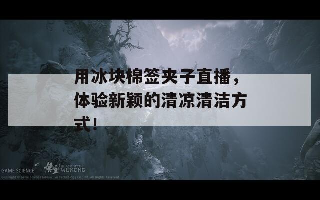 用冰塊棉簽夾子直播，體驗新穎的清涼清潔方式！