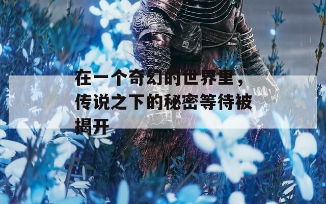 在一個(gè)奇幻的世界里，傳說(shuō)之下的秘密等待被揭開