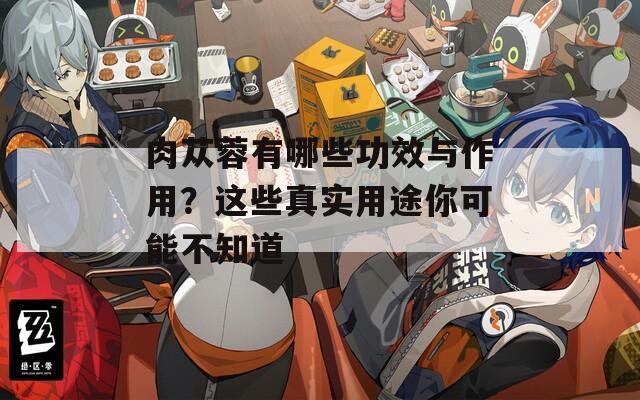 肉蓯蓉有哪些功效與作用？這些真實用途你可能不知道