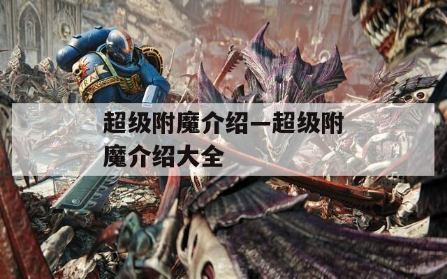 超級附魔介紹—超級附魔介紹大全