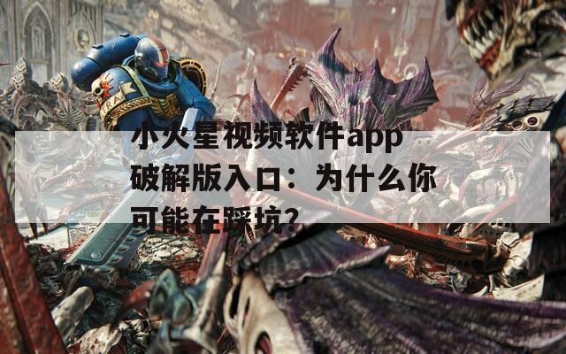 小火星視頻軟件app破解版入口：為什么你可能在踩坑？