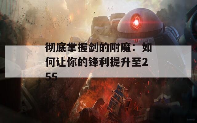 徹底掌握劍的附魔：如何讓你的鋒利提升至255