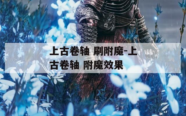 上古卷軸 刷附魔-上古卷軸 附魔效果