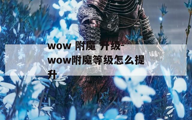 wow 附魔 升級(jí)-wow附魔等級(jí)怎么提升