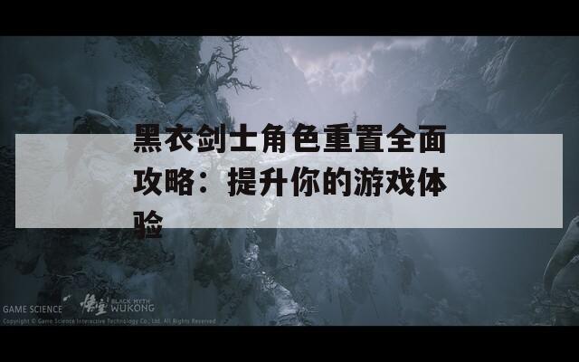 黑衣劍士角色重置全面攻略：提升你的游戲體驗