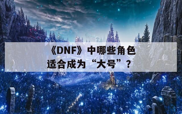 《DNF》中哪些角色適合成為“大號(hào)”？